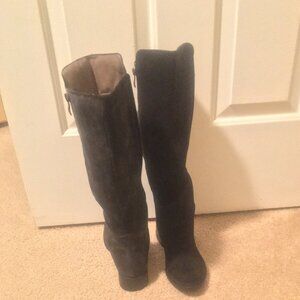 Black knee high boots